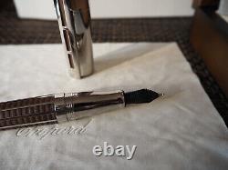£1395 STAEDTLER Princeps Black Wood Solid 18k White Gold Nib Medium Fountain Pen