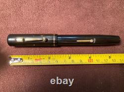 Conway Stewart Black Hard Rubber Large Fountain Pen Flexible