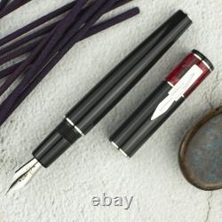 Delta Icon Red/Black Fountain Pen, Made in Italy, New in Box
