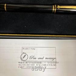 Dunhill Fountain Pen Sidecar Black Gold Nib 18K in Box