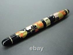 Japanese Makie Lacquer Fountain Pen Nib/M Flower & Fun NWB