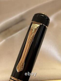 Kaweco Dia 2 Pen Fountain Pen Black Gold Tip (M) Cartridge Vintage
