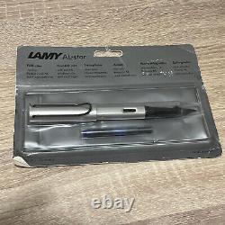 LAMY AL-star Fountain Pen Silver with Black nib (Medium) & clip (Extremely Rare)