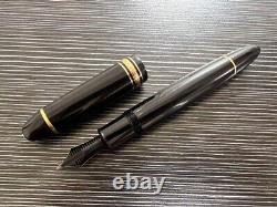 MONTBLANC Meisterstuck Fountain Pen 149 Black Nib M 14C Vintage 1963-1972s