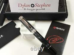 Marlen One black marbled fountain pen NEW + boxes