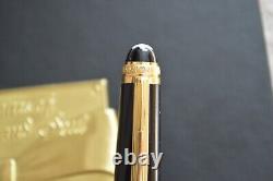Mont Blanc Meisterstuck Fountain Pen Black Snowtop 75th Anniversary Boxed