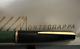 Montegrappa Pen Fountain Pen Alm Green Black In Plunger Works Vintage