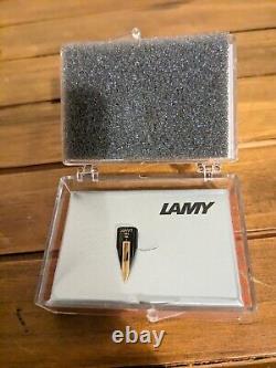 NEW LAMY Spare Single 14K / 585 gold nib in F. Black/Gold. Replacement. Fountain