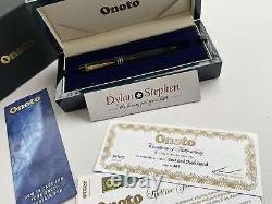 Onoto Magna Black and gold Chased fountian pen + all boxes
