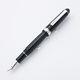 Platinum Fountain Pen #3776 Century Rhodium-finish Black Diamond Extra-fine Type