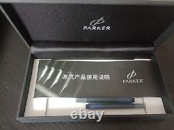 Parker Duofold Centennial Fountain Pen In Black With 18k Gold Nib. Un-inked New