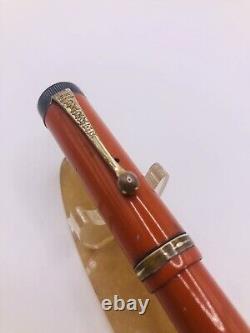 Parker Duofold Special Lucky Curve Big Red Fountain Pen USA 1920's