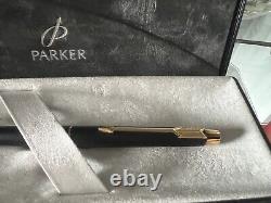 Parker Pen Fountain Pen Lacquer Black Tip Less IN Cartridge Marking, Vintage
