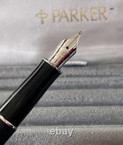 Parker Pen Fountain Pen Sonnet France 3 Black Years 1990 Marking Box