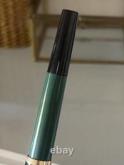 Pelikan MK10 Pen Fountain Pen Plunger Green Black With Box Vintage Years 1970
