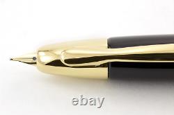 Pilot Capless Gold Trim Fountain Pen Black 18k Gold Medium Gift Box