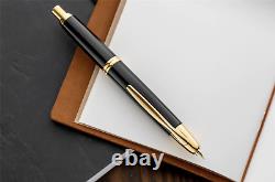 Pilot Capless Gold Trim Fountain Pen Black 18k Gold Medium Gift Box