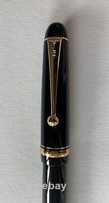 Pilot Custom 74 14k Black Gold Trim Broad Nib Con 70 Pen Pouch A598