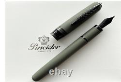 Pineider Alchemist Fountain Pen, Krakatoa Green, Extra Fine Nib