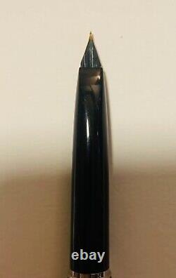 Platinum Black Stripe Pocket Pen 18K Soft Fine Nib With Cartridges