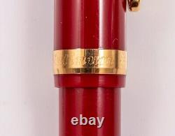 Platinum Fountain Pen 3776 Burgundy Wine Red 14K Gold Medium Mint NOS