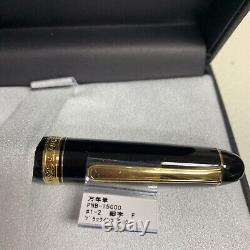 Platinum Japanese #3776Century Fountain Pen Good Trim F/Black 14KGold 0.28-34mm