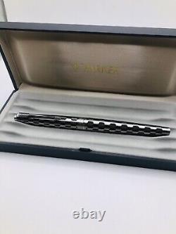 Rare Parker 45 Harlequin Black Shield Fountain Pen 1980 Nr Mint England