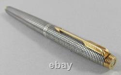 SUPERB VINTAGE PARKER 75 STERLING SILVER FOUNTAIN PEN 14k Gold Nib Made In USA