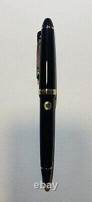 Sailor 1911S Black/Gold Trim 14k Soft Medium Nib Cartridge And Pouch