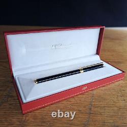 Vintage S. T. Dupont Luxury Fountain Pen Classique Black Boxed Very Good