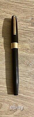 Vintage SHEAFFER Black Imperial FOUNTAIN PEN 14ct Gold Nib Authentic Writing
