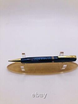 Vintage Waterman's Ladies Writing Set 512v Fountain Pen & Pencil Blue Pearl Box