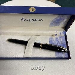 Waterman CARÈNE Black Sea Fountain Pen 18K Gold Nib Cased