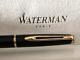 Waterman Pen Fountain Pen Lacquer Black Gold In Cartridge With Box