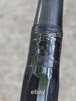 Stylo-plume Eversharp en celluloïd noir, plume en or 14 carats à pointe fine et manifold, belle C8.