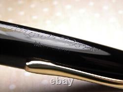 Stylo-plume Montblanc 042-G vintage en noir jet - Plume en or 14 carats OB - Allemagne des années 1950