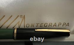 Stylo-plume Montegrappa Alm Vert Noir IN Plunger Works Vintage