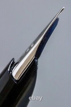 Stylo-plume PILOT Elite noir avec pointe en acier quadrillée F H676 18K-750, Vintage Exc5+ JP
