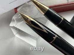 Stylo plume Sheaffer Imperial 3 noir et or + ensemble stylo à bille + boîte
