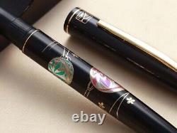Stylo plume Wanchar × kuretake Maki-e Temari Japanese Ball noir M Nib NEUF