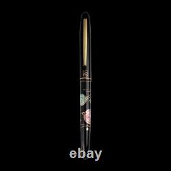 Stylo plume Wanchar × kuretake Maki-e Temari Japanese Ball noir M Nib NEUF