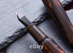 Stylo-plume Wancher Dream Fountain Pen TRUE EBONITE MARBLE BROWN, stylo de calligraphie