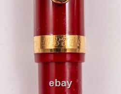 Stylo plume en platine 3776 Rouge vin bourgogne 14K Or moyen menthe NOS