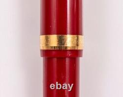 Stylo plume en platine 3776 Rouge vin bourgogne 14K Or moyen menthe NOS