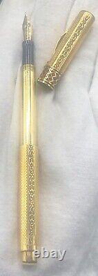 Stylo-plume télescopique en or Antique 18KR