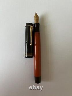 Stylo-plume vintage Parker Duofold orange GRAND 5 1/2 authentique